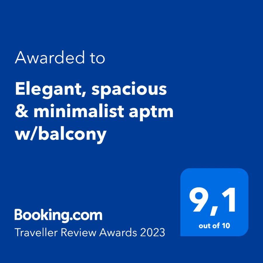 Elegant, Spacious & Minimalist Aptm W/Balcony Leilighet Athen Eksteriør bilde
